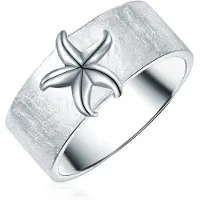 Rafaela Donata Ring Seestern aus Sterling Silber in silber | Gr.: 56