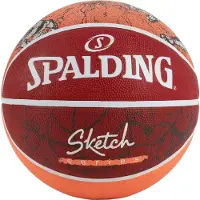 Spalding Piłka do koszykówki Street Sketch Dribble czerwona r. 7