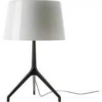 Foscarini Lumiere XXL Tischleuchte Schwarz Chrom/Grau - , dimmbar, Grau, für Wohnzimmer, Aluminium