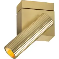 LEDS-C4 LedsC4 - LED-Strahler Schwenkbar Prolix Single Aluminio, Gold, Energiesparend, Einfache Montage, Modernes Design