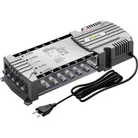 Goobay Sat-Multischalter 1 Sat / 5 Eingängen (4K & 8K UHD/DAB+, Quad & Quattro LNB tauglich) 12 Teilnehmer