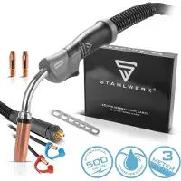 Stahlwerk Schweissbrenner MIG MAG AK MB501D 500 A wassergekühlt 3 m Schlauchpaket