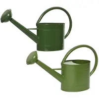 EDM Product 1 Gießkanne Brausekopf Garten Balkon & Garten 5l Grün - Metall - Gießgefäß m. Brause - Spritzkanne Spritzkrug - Gartengießkanne - Watering Can Outdoor