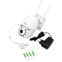 Technaxx 4991, IP-Sicherheitskamera, Innen & Außen, Kabellos, Extern, Wand, Weiß