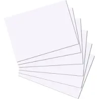 Herlitz Karteikarten A4 175 g/m2 Weiss Blanko