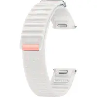 Samsung Original Fabric Armband für Galaxy Watch 4 / 5 / 6 / 7 / FE (20 mm) - Größe S/M - White Sand
