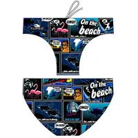 Turbo New Comic Waterpolo Badeslip