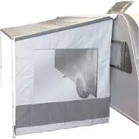 Bo Camp Universal Markisen Seitenwand mit Fenster für Wohnwagen und Reisemobil
