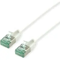 Roline RM U/FTP DataCenter Patchkabel Cat.6A (Class EA), slim, weiß, 0,5 m