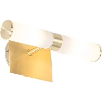 QAZQA Moderne Wandleuchte gold IP44 2-flammig - Bad