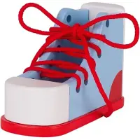 Goki Sie lernen, sich selbst Binden der Schuhe 16,5 cm blau / rot