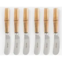 Sissy-Boy Buttermesser Mit Bambus-Griff - Silberfarben