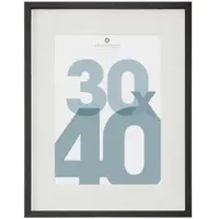 Atmosphera Manu - 30x40cm Bilderrahmen aus MDF und Glas in Schwarz