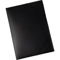 Eichner Eckspannmappe, DIN A3, Gummizugverschluss, 5 Stück, schwarz