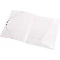 Eichner Eckspannmappe, DIN A4, 3 Flügelklappen, 10 Stück, transparent