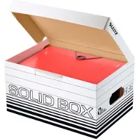 Leitz Archivbox Solid Box S 6117, 10 Stück, weiß