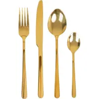 Homla Besteckset B2LUGANO gold 24 tlg.