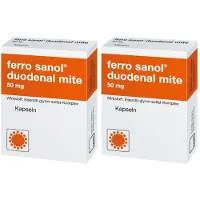 Ferro sanol duodenal mite 50 mg Kapseln Doppelpack 2x100 St Magensaftresistente Hartkapseln