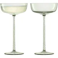LSA International Sektglas L.S.A. Champagne Grün 190 ml (2-Stück)