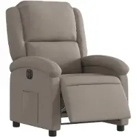 vidaXL Relaxsessel Elektrisch Taupe Stoff
