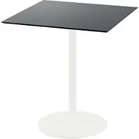 Veba Urban Terrassentisch Weiß gestell + Schwarz HPL 70x70 cm