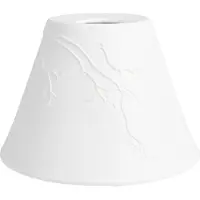 Clayre & Eef Pendelleuchten-Schirm Ø 15x10 cm Weiß Porzellan Vögel auf Zweigen