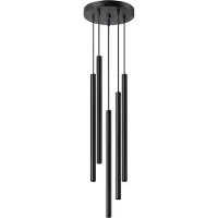 Sollux Pendelleuchten PASTELO 5P schwarz 5xG9 8W Stahl 110x25x25cm