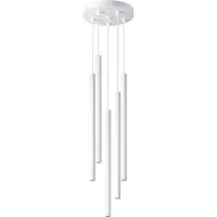 Sollux Pendelleuchten PASTELO 5P weiß 5xG9 8W Stahl 110x25x25cm