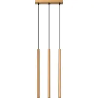 Sollux Pendelleuchten PASTELO 3L golden 3xG9 8W Stahl 115x5x30cm