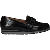 Gabor Comfort Knautschlack Slipper Schwarz in Gr. 40