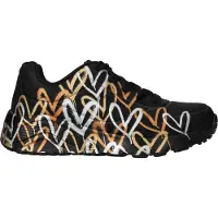 SKECHERS Kinder Low Sneaker JGOLDCROWN Schwarz Synthetik Größe: 36