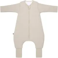 Emma & noah Winter-Sleepoverall Essential mit abnehmbaren Ärmeln und Umschlag-Füßchen 3.5 TOG, beige, 80