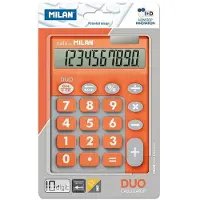 Milan Taschenrechner Touch Duo 10-stelliger orangefarbener Taschenrechner