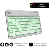 Subblim Smart Backlit Bluetooth Funktastatur Spanisch