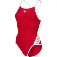 Arena Women's Icons Super Fly Back Solid Red-white Größe: 38 | Badeanzüge Outlet | Damen | Rot