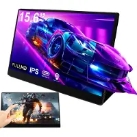 Pora&co Tragbarer Touchscreen-Monitor 15,6 Zoll