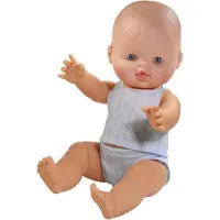 Paola Reina Babypuppe Gordi Junge hell Unterwäsche 34 cm - Vanilleduft