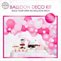 Globos Nordic Ballonbogen-Set Rosa