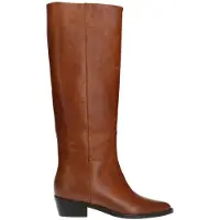 Manfield Cognacfarbene Lederstiefel mit hohem Schaft | Größe 39