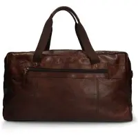 Manfield Brauner Weekender aus Leder | Größe Onesize