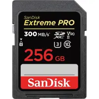 SanDisk Extreme PRO SDXC-UHS-II-Speicherkarte, V90 - 256 GB, 300 MB/s, 260 MB/s