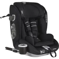 Cangaroo Kindersitz Force i-Size (76-150cm) Isofix, Getränkehalter, Top Tether schwarz
