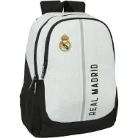 Real Madrid Schulrucksack C.F. 24/25 Weiß Grau 32 x 44 x 16 cm