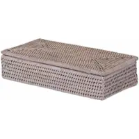 DECOR WALTHER Aufbewahrungskorb Basket BMD Rattan Licht