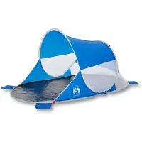 vidaXL Strandzelt Azurblau Pop-Up Wasserdicht