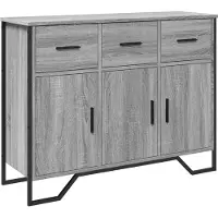 vidaXL Sideboard Grau Sonoma 97x32,5x74,5 cm Holzwerkstoff