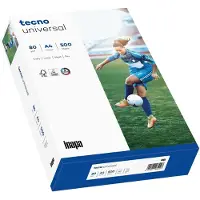 Tecno Multifunktionspapier universal, A4, 80 g/qm weiß, blanko, für Inkjet-, Laserdrucker, Kopierer, Fax