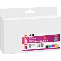 Edding EDD-535, Schwarz, Cyan, Magenta, Gelb, 72 ml, 20 ml, 4 Stück(e), Multipack