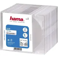 Hama CD-Leerhülle Slim, 25er-Pack, Trans