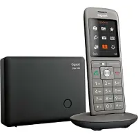 Gigaset CL660, Analoges/DECT-Telefon, Kabelloses Mobilteil, Freisprecheinrichtung, 400 Eintragungen, Anrufer-Identifikation, Anthrazit